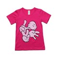 Minti Slim Cut Tee Love Hands Hot Pink